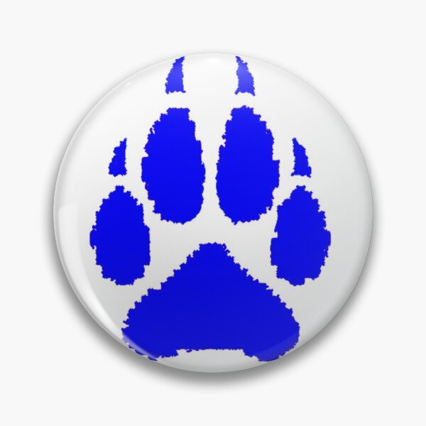 Item preview, blue tessellated paw  designed and sold by Kanandume.