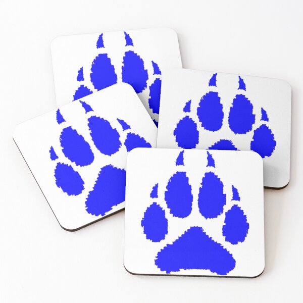 Item preview, blue tessellated paw  designed and sold by Kanandume.