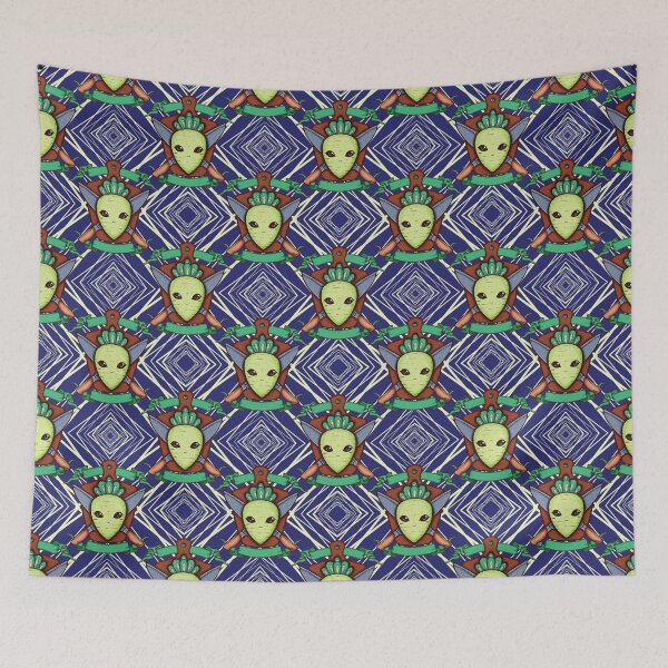 Item preview, Radish and Knife Coat of Arms Pattern designed and sold by ZaryaKiqo.