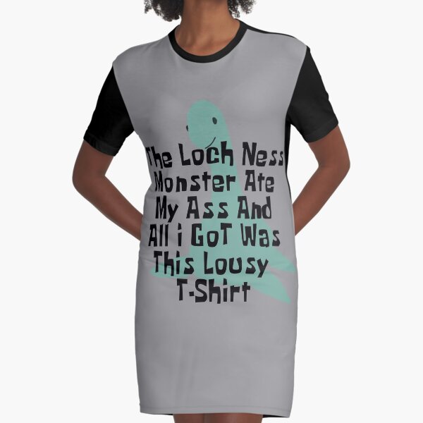 Nessie the Loch Ness Graphic T-Shirt Dress