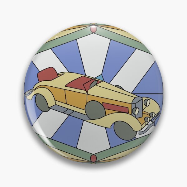 Item preview, Vintage Car Stained Glass designed and sold by Artsyanne.
