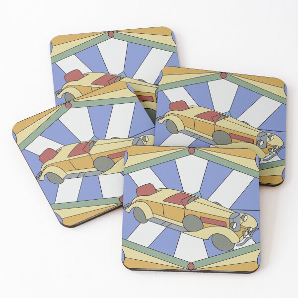 Item preview, Vintage Car Stained Glass designed and sold by Artsyanne.