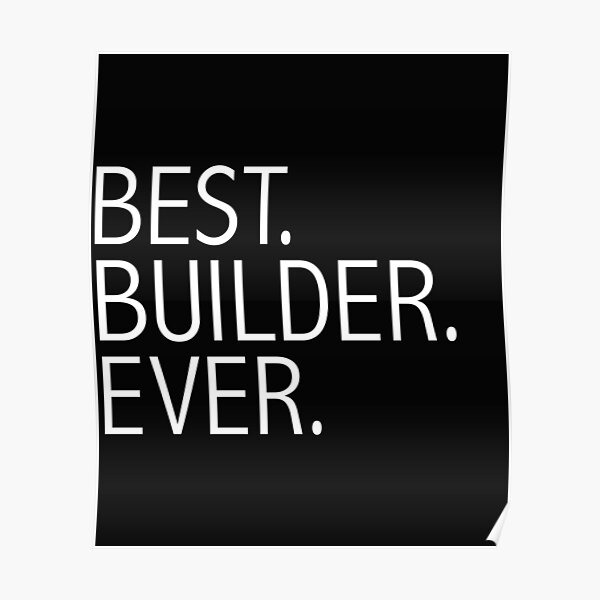 Best Builder Posters Redbubble - bulider manbtools roblox