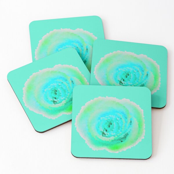 Item preview, Pretty Rose - Florescent Teal and Lime - Pix-elate designed and sold by IgniteWithin.