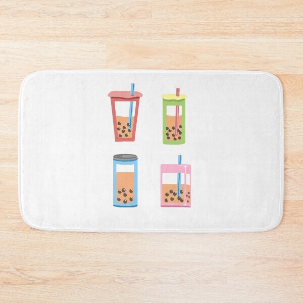 Item preview, Cute Boba Milk Tea Set Sticker Sheet designed and sold by fluffeeair.