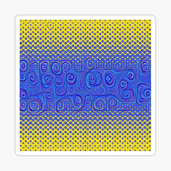 #DeepDream Color Circles Gradient Visual Areas 5x5K v1449227497 Sticker