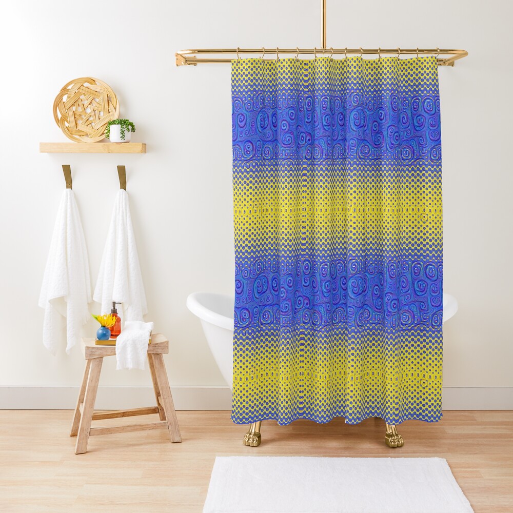 #DeepDream Color Circles Gradient Visual Areas 5x5K v1449227497 Shower Curtain