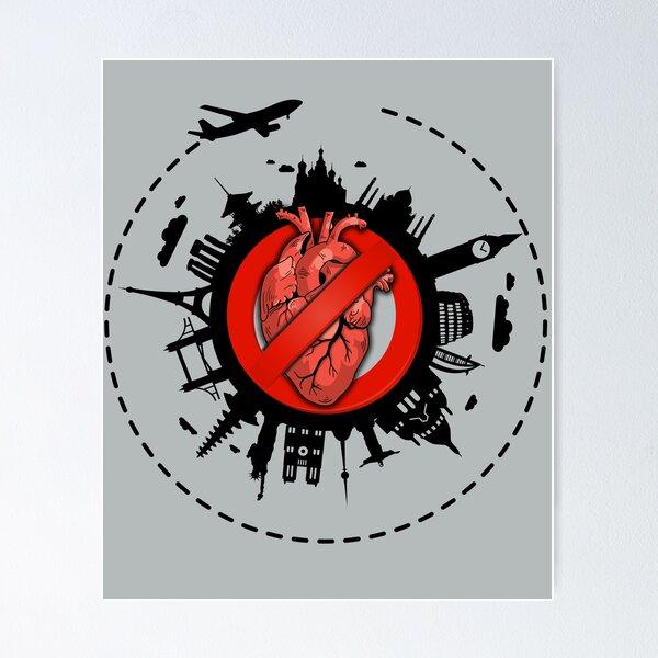 Item preview, Catch Flights Not Feelings Human Heart Light designed and sold by MOAZTees.