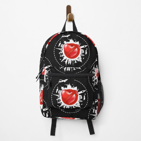 Item preview, Catch Flights Not Feelings Valentine Heart Dark designed and sold by MOAZTees.