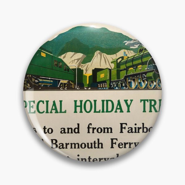 Artikelvorschau, Fairbourne Miniature Railway vintage travel poster entworfen und verkauft von stickart-marek.