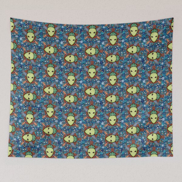 Item preview, Radish and Knife Coat of Arms Pattern designed and sold by ZaryaKiqo.