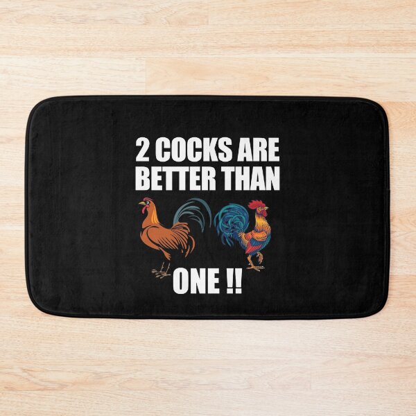 Item preview, 2 COCKS are Better Than One  designed and sold by BitcoinBros.
