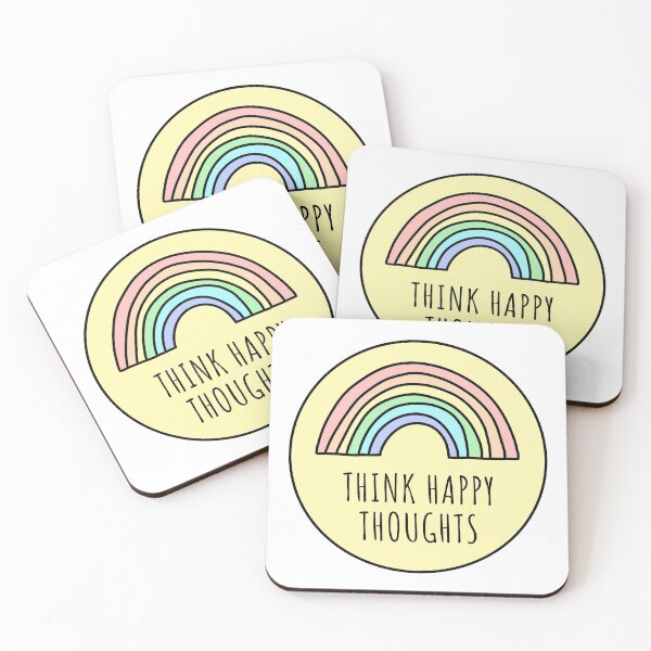 Item preview, Think Happy Thoughts | Cute Pastel Rainbow designed and sold by CarlosAlberto.
