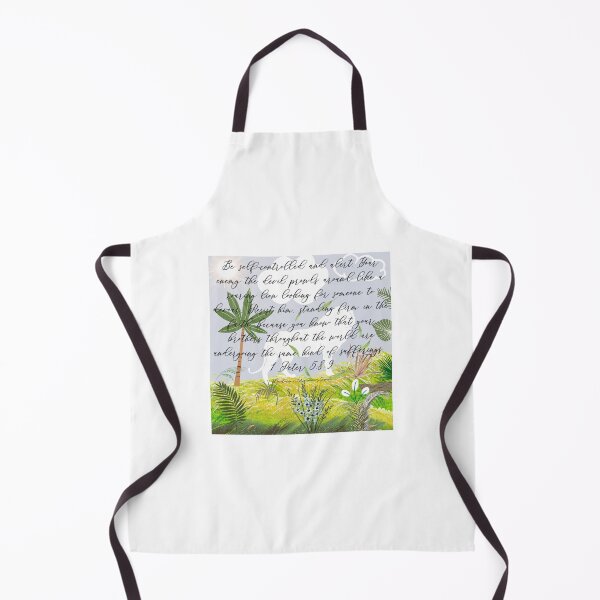 Item preview, Be Self-Controlled and Alert, lion, palm tree, jungle scene designed and sold by 1NationUnderGod.