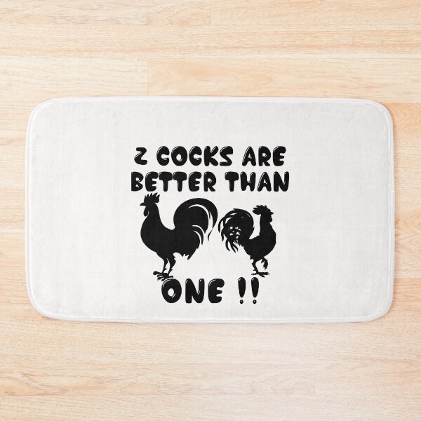Item preview, 2 Cocks are better than One designed and sold by BitcoinBros.