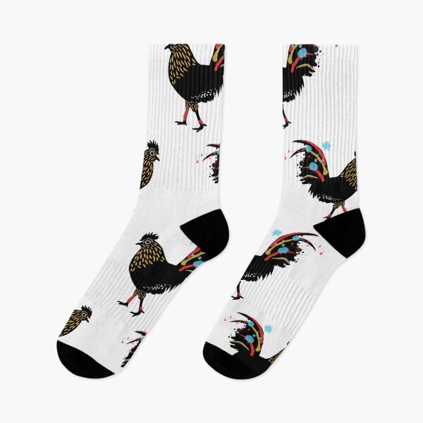 Item preview, Black rooster rural folk seamless pattern designed and sold by Nabojit.