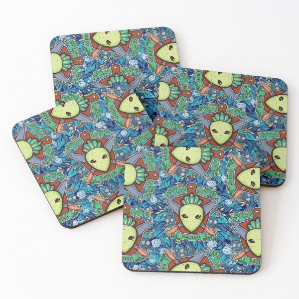 Item preview, Radish and Knife Coat of Arms Pattern designed and sold by ZaryaKiqo.