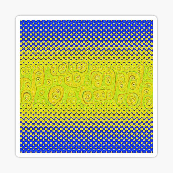 #DeepDream Color Circles Gradient Visual Areas 5x5K v1449241105 Sticker