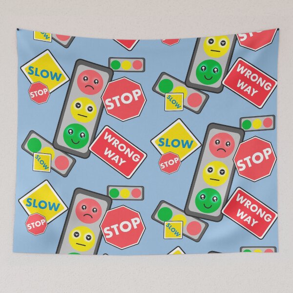 Item preview, Traffic Signs, Traffic light, stop, wrong way, slow designed and sold by Aerithcloud01.
