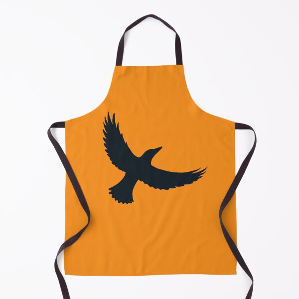 Item preview, Magpie Flight – Black on Mango designed and sold by ImperfectLife.