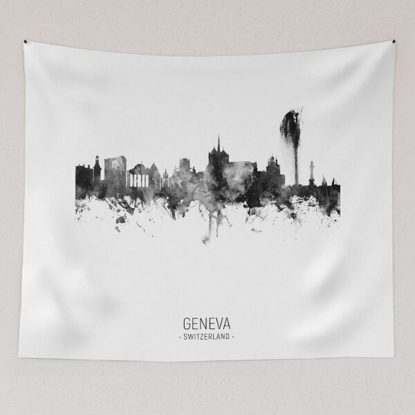 Item preview, Geneva Switzerland Skyline designed and sold by ArtPrints.