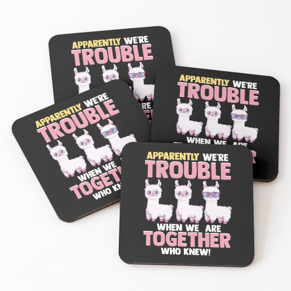 Item preview, Cute Apparently We're Trouble When We Are Together designed and sold by perfectpresents.