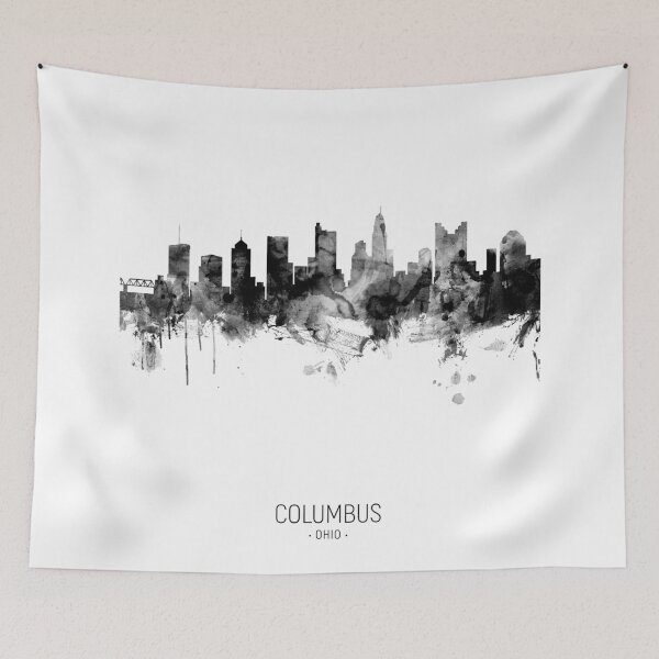 Artikelvorschau, Columbus Ohio Skyline entworfen und verkauft von ArtPrints.