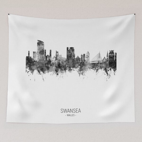 Item preview, Swansea Wales Skyline designed and sold by ArtPrints.