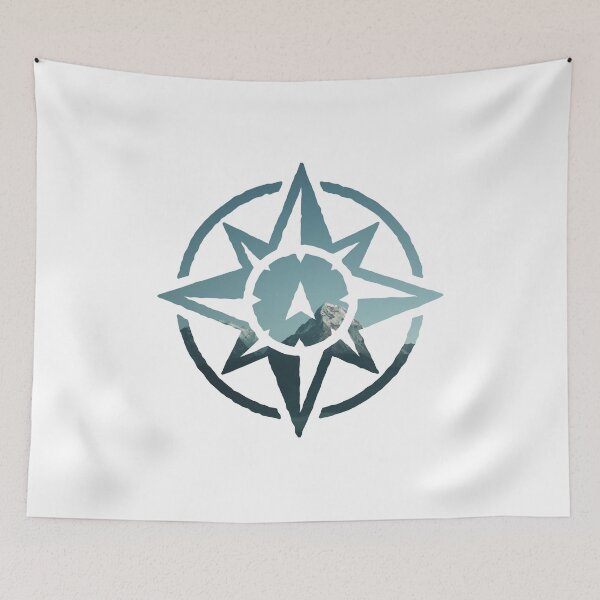 Item preview, Snowy Mountain Peaks | Compass Rose Cut-Out designed and sold by CarlosAlberto.