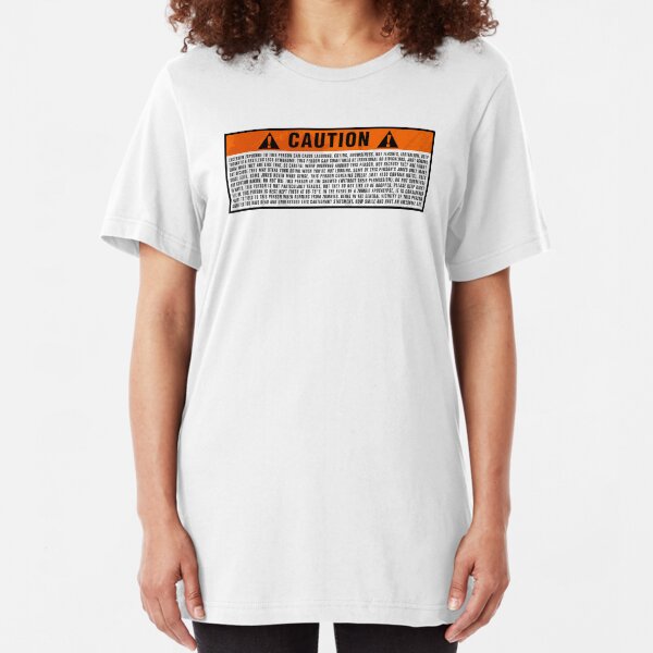Caution: Excessive exposure warning Slim Fit T-Shirt