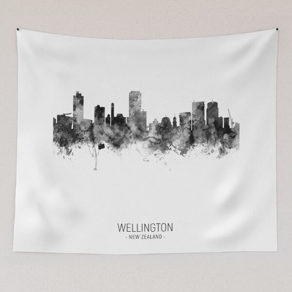Item preview, Wellington New Zealand Skyline designed and sold by ArtPrints.