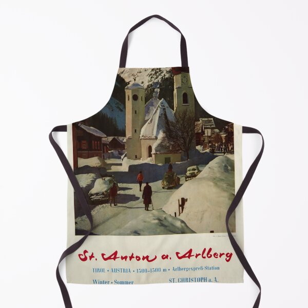 Item preview, St Anton vintage travel poster designed and sold by stickart-marek.