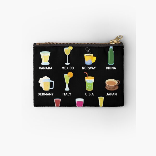 Item preview, Funny Alcohol Around the World Drink Travel Gift Idea design designed and sold by Lisbob.