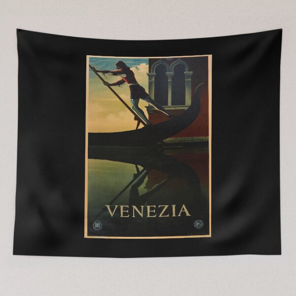 Item preview, Venezia vintage travel poster designed and sold by stickart-marek.