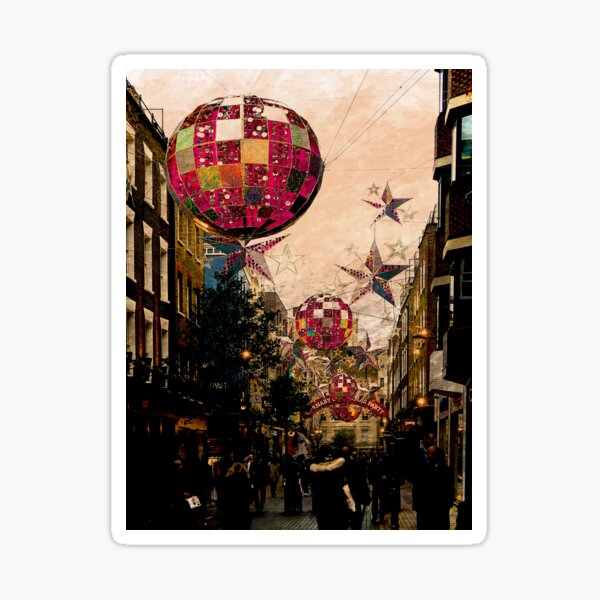 Carnaby Street Christmas Sticker