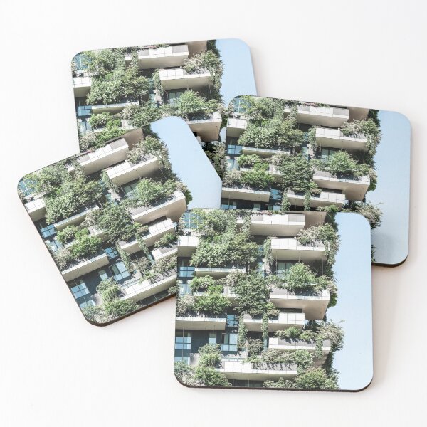 Item preview, Bosco Verticale, Modern Architecture Print, Urban Jungle, Vertical Forest, Residential Towers Milan, Italy Ecology Architect designed and sold by radub85.