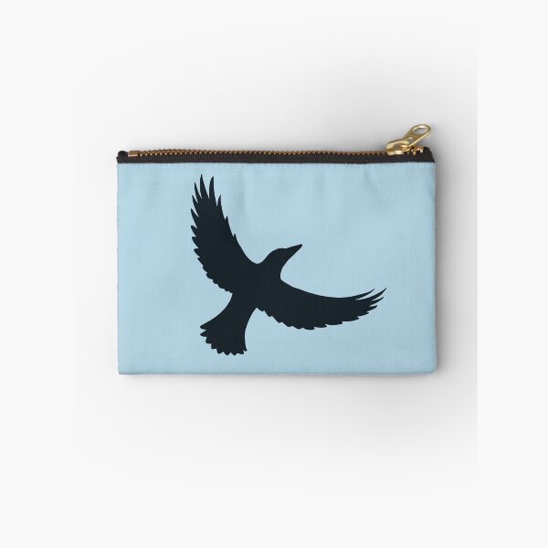 Item preview, Magpie Flight – Black on Powder Blue designed and sold by ImperfectLife.