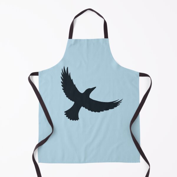 Item preview, Magpie Flight – Black on Powder Blue designed and sold by ImperfectLife.