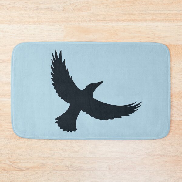 Item preview, Magpie Flight – Black on Powder Blue designed and sold by ImperfectLife.