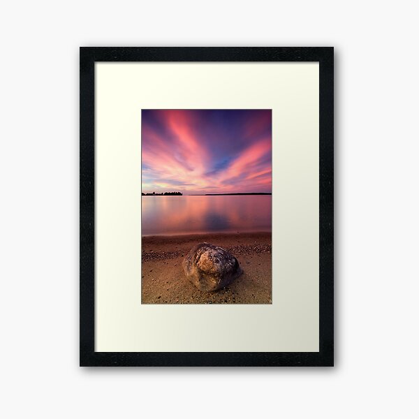 The Pink End, Leech Lake Framed Art Print