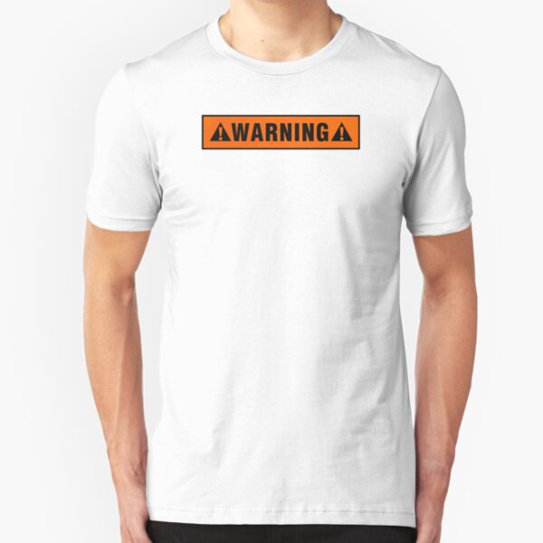 Warning label T-shirt Slim Fit T-Shirt
