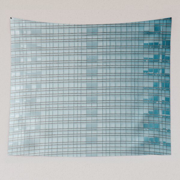 Item preview, Glass Abstract, Modern Architecture Print, Lines Pattern, Skyscraper Tower Building, Transparent Concept, Corporate Business Building designed and sold by radub85.