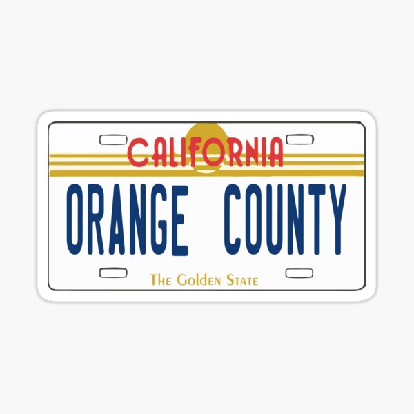 Orange County - California. Sticker