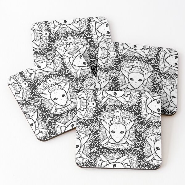 Item preview, Carrot/Radish and Knife Coat of Arms Pattern designed and sold by ZaryaKiqo.