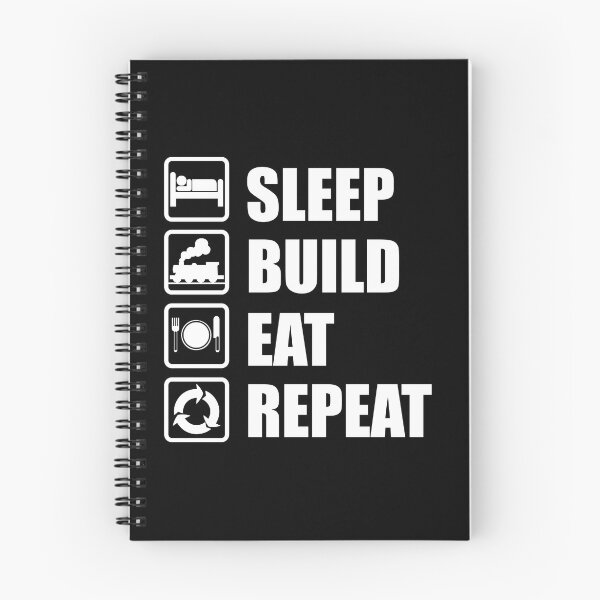 Item preview, Model train Eat Repeat Hobby gift idea designed and sold by Argentini.