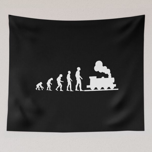 Item preview, Railway steam locomotive evolution gift idea designed and sold by Argentini.