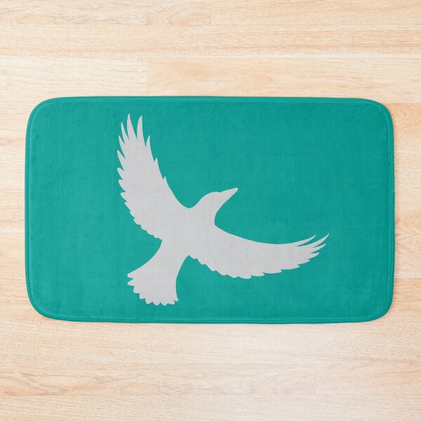 Item preview, Magpie Flight – Grey on Teal designed and sold by ImperfectLife.