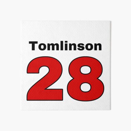 Louis Tomlinson playing football, Jersey number 28 Sticker for Sale by  Himangi N