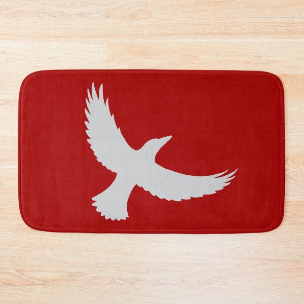 Item preview, Magpie Flight – Grey on Red designed and sold by ImperfectLife.