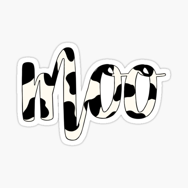 Item preview, Moo with cow print designed and sold by -crafty-cat-.